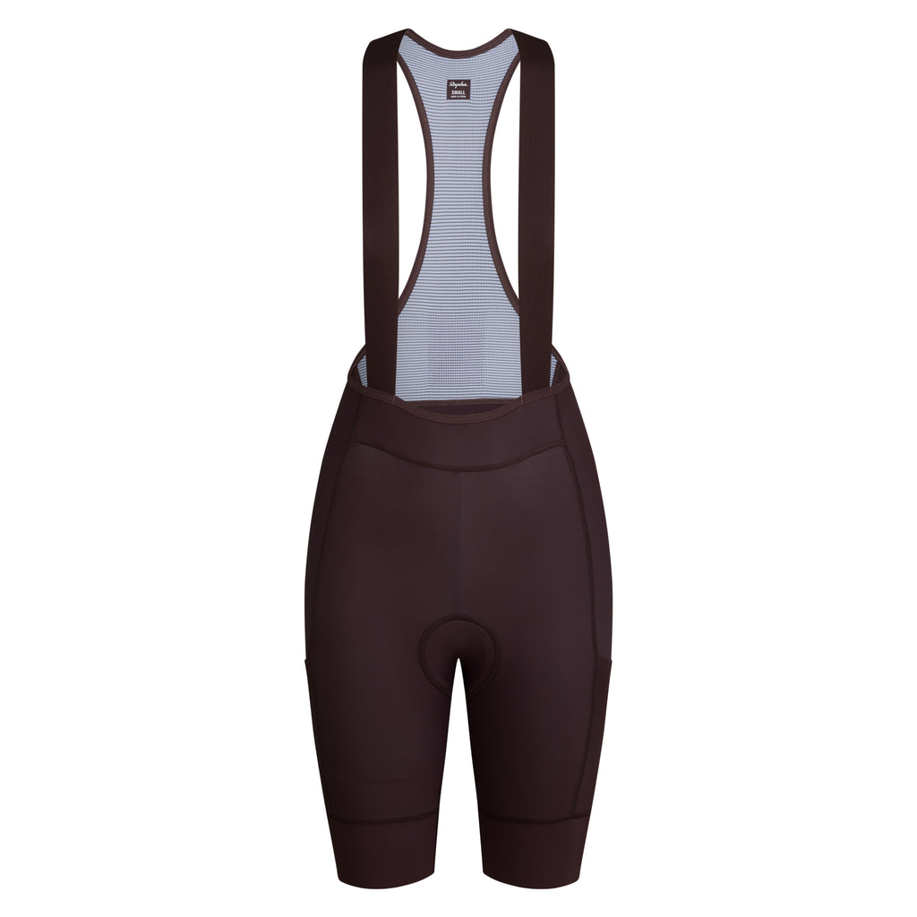 Rapha + David Carson Women's Pro Team Cargo Bib Shorts - Chocolate/Cobalt