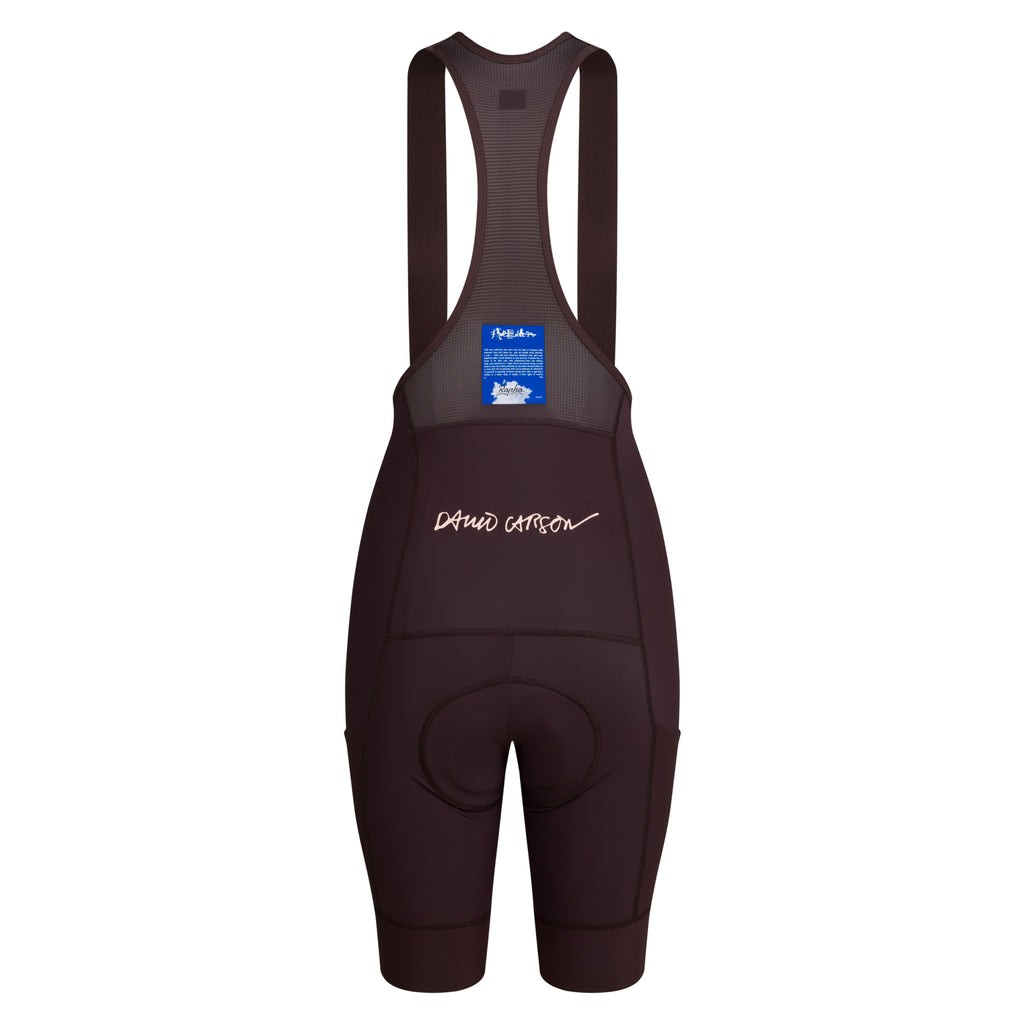 Rapha + David Carson Women's Pro Team Cargo Bib Shorts - Chocolate/Cobalt