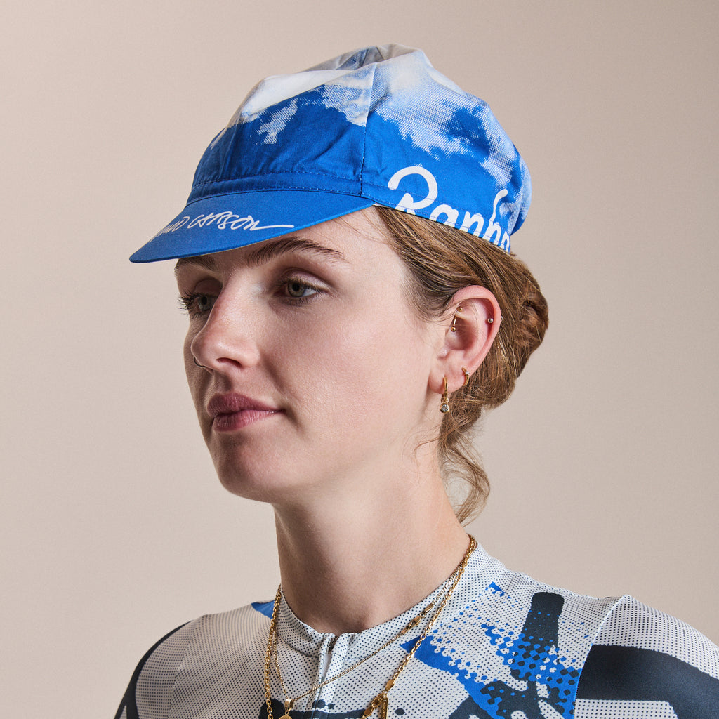 Rapha + David Carson Cap - Cobalt/Light Grey
