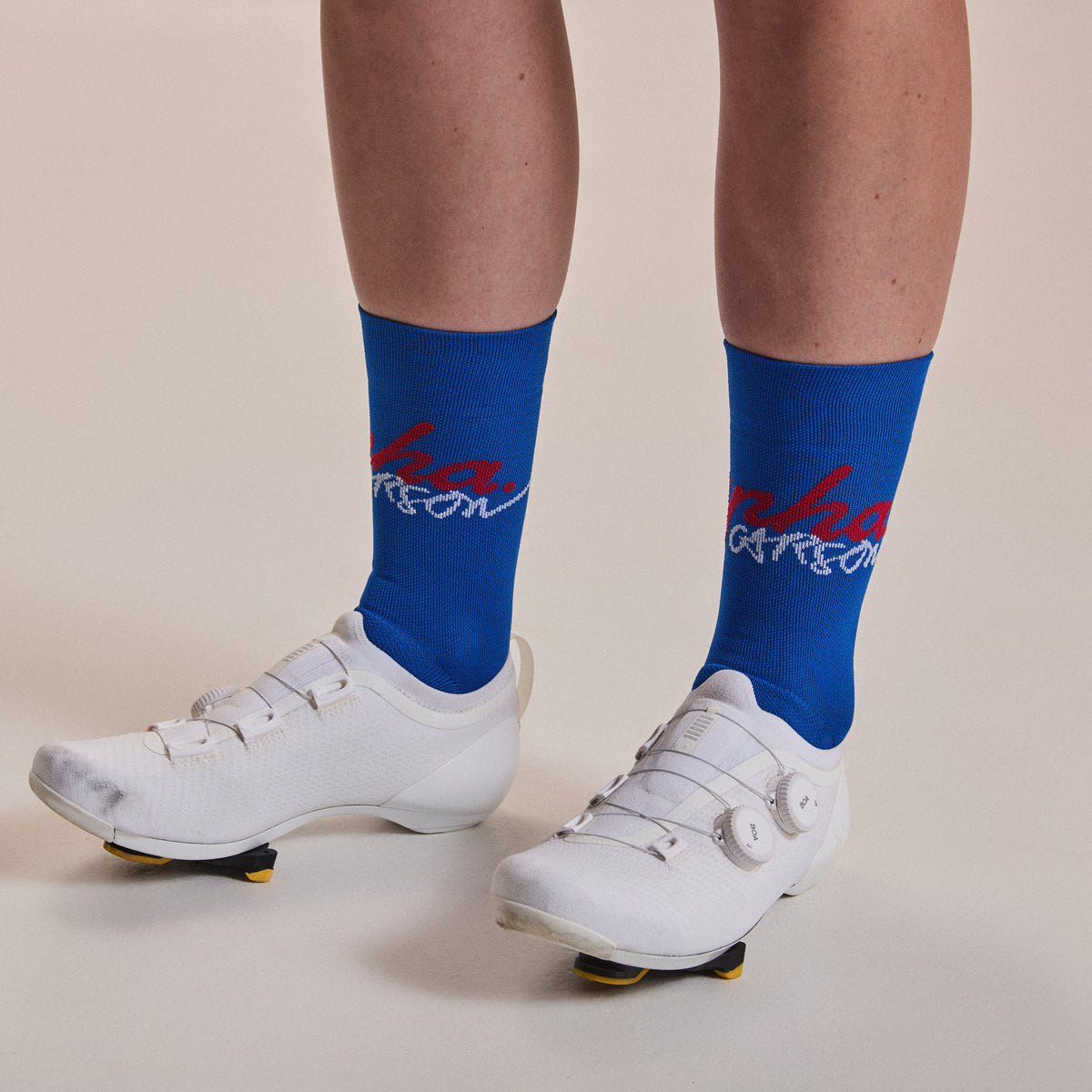 Rapha + David Carson Pro Team Socks - Cobalt/Red Lava