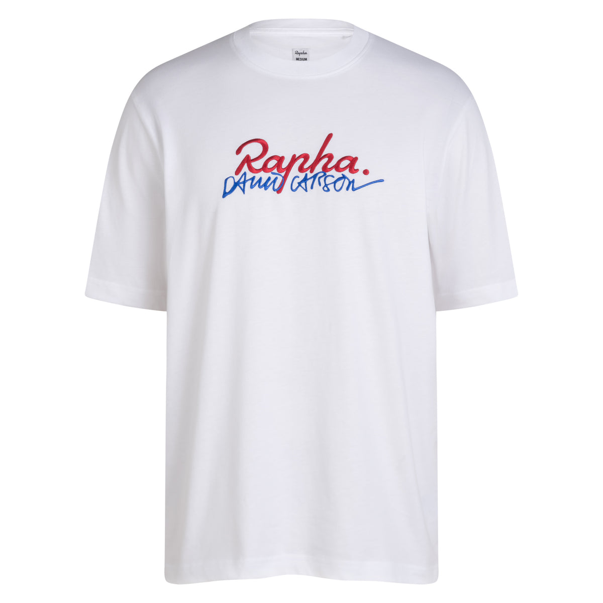 Rapha + David Carson Unisex Cotton T-Shirt - White/Cobalt