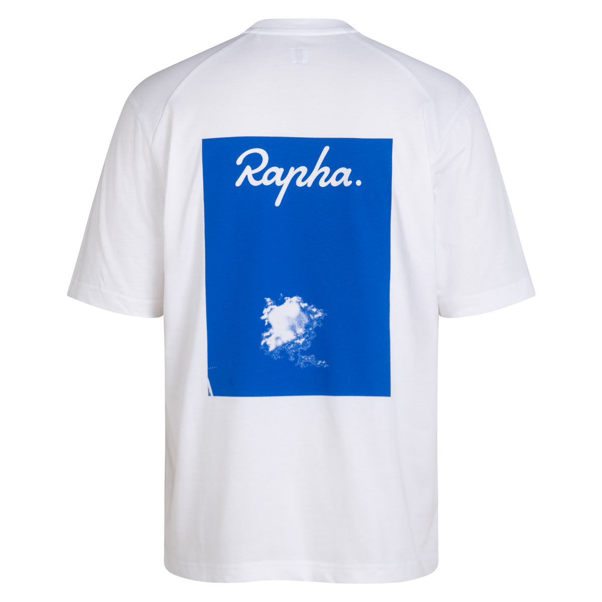 Rapha + David Carson Unisex Cotton T-Shirt - White/Cobalt