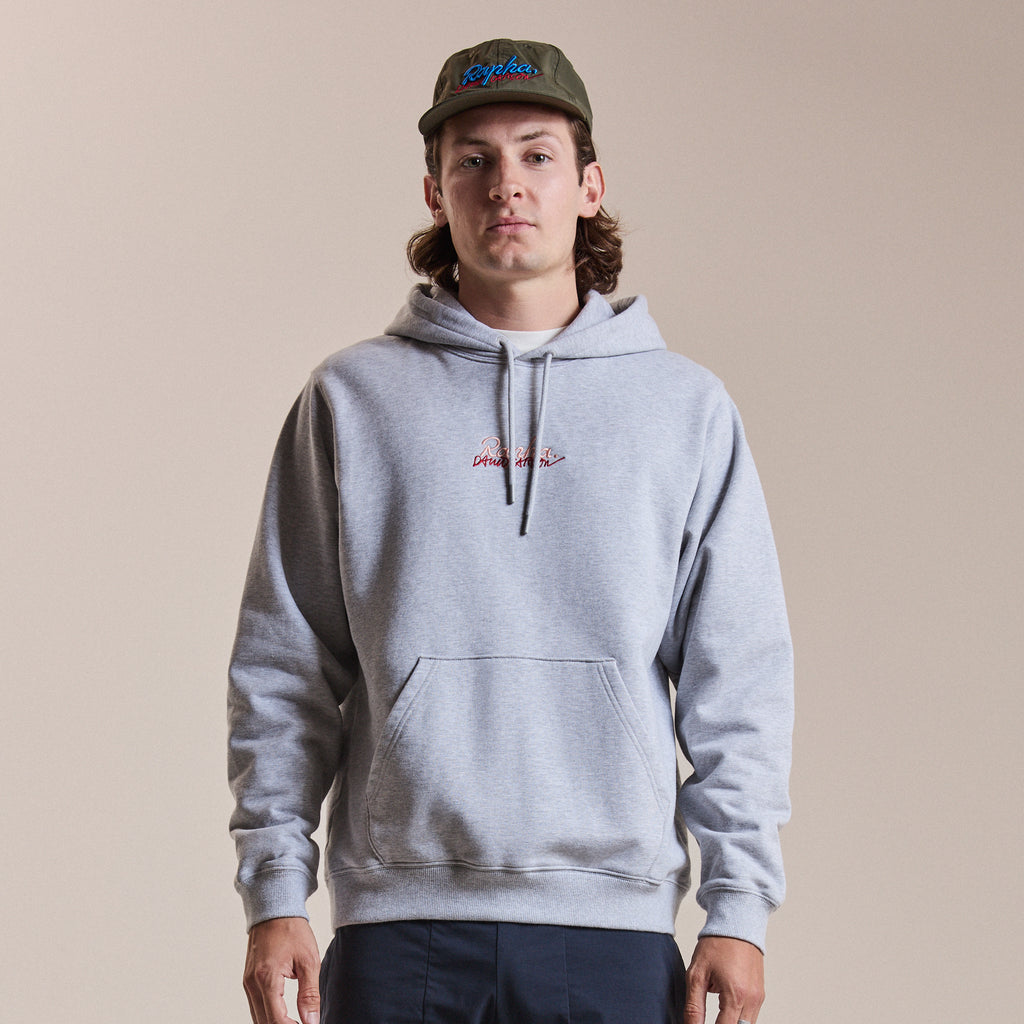 Rapha + David Carson Unisex Hoodie - Silver/White