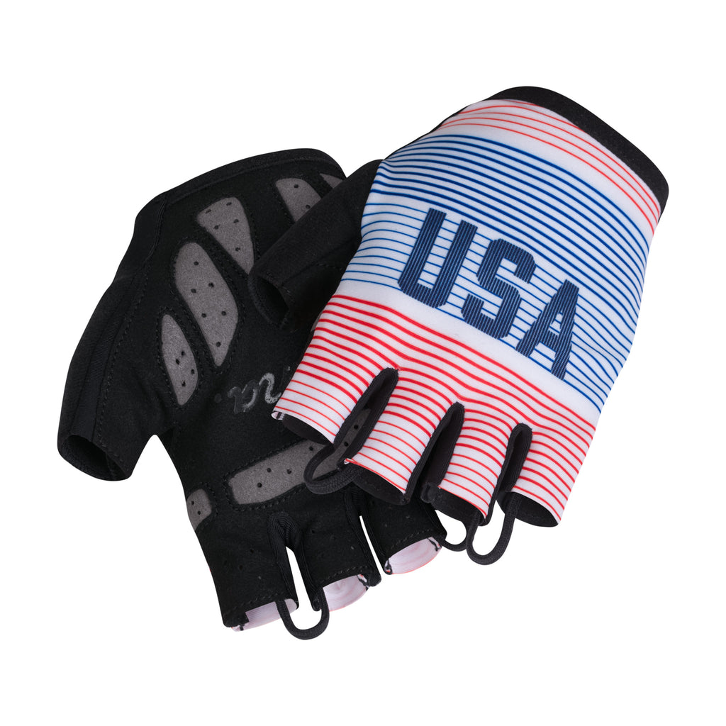 USA National - Race Mitts with Pad - Multicolour