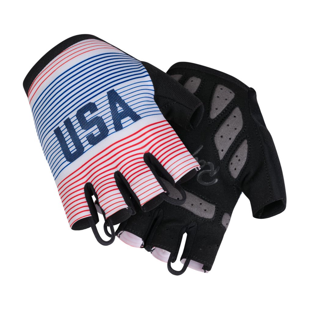 USA National - Race Mitts with Pad - Multicolour