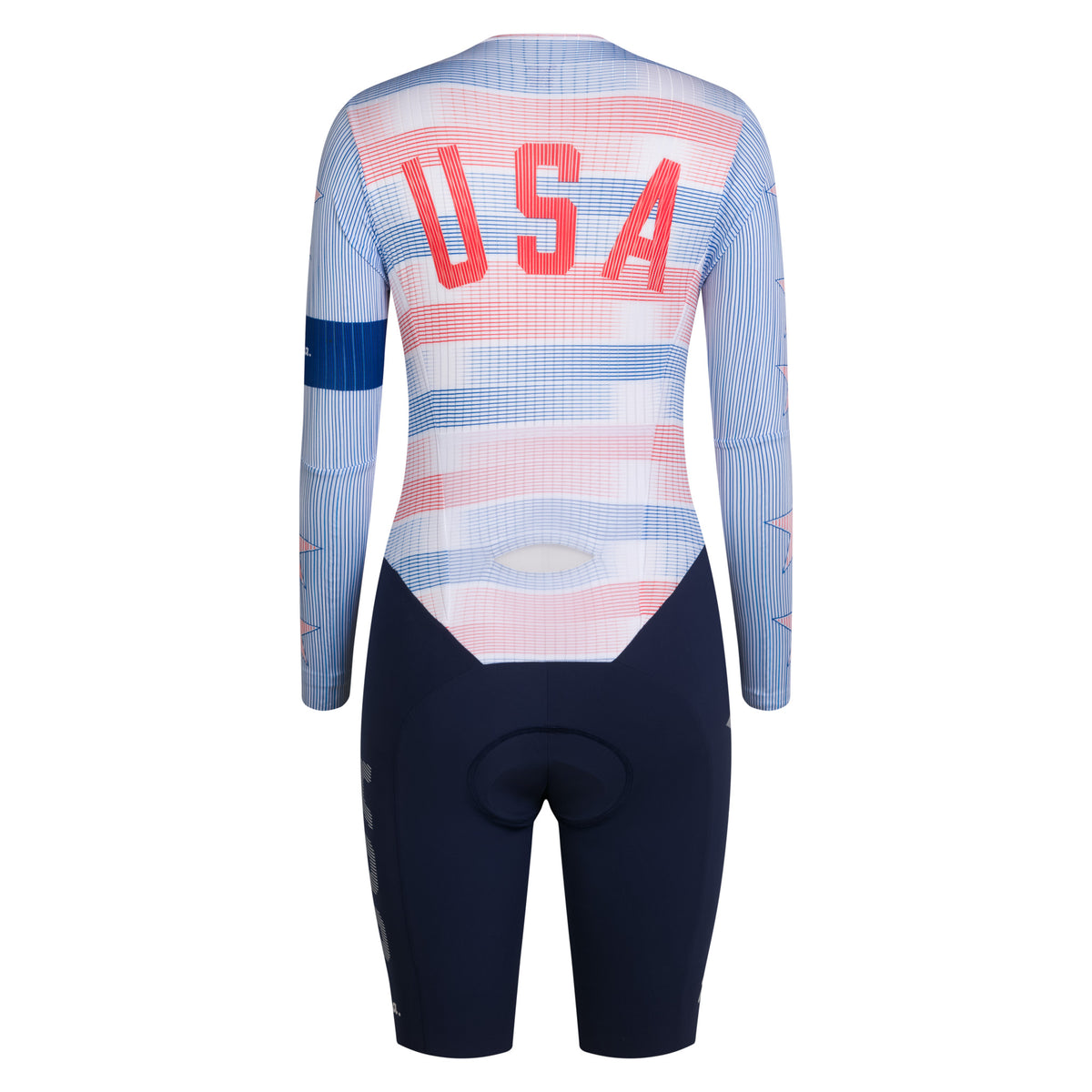 USA National - Women's Track Speed Suit w/ Pocket - Multicolour