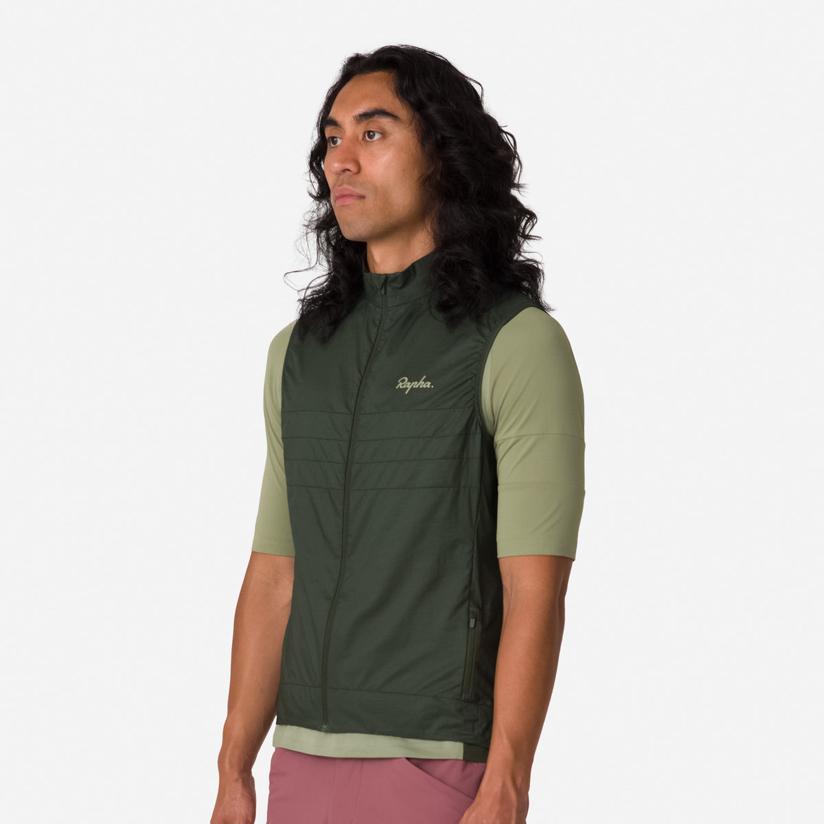 Men's Explore Lightweight Gilet - Deep Olive Green/Olive Green