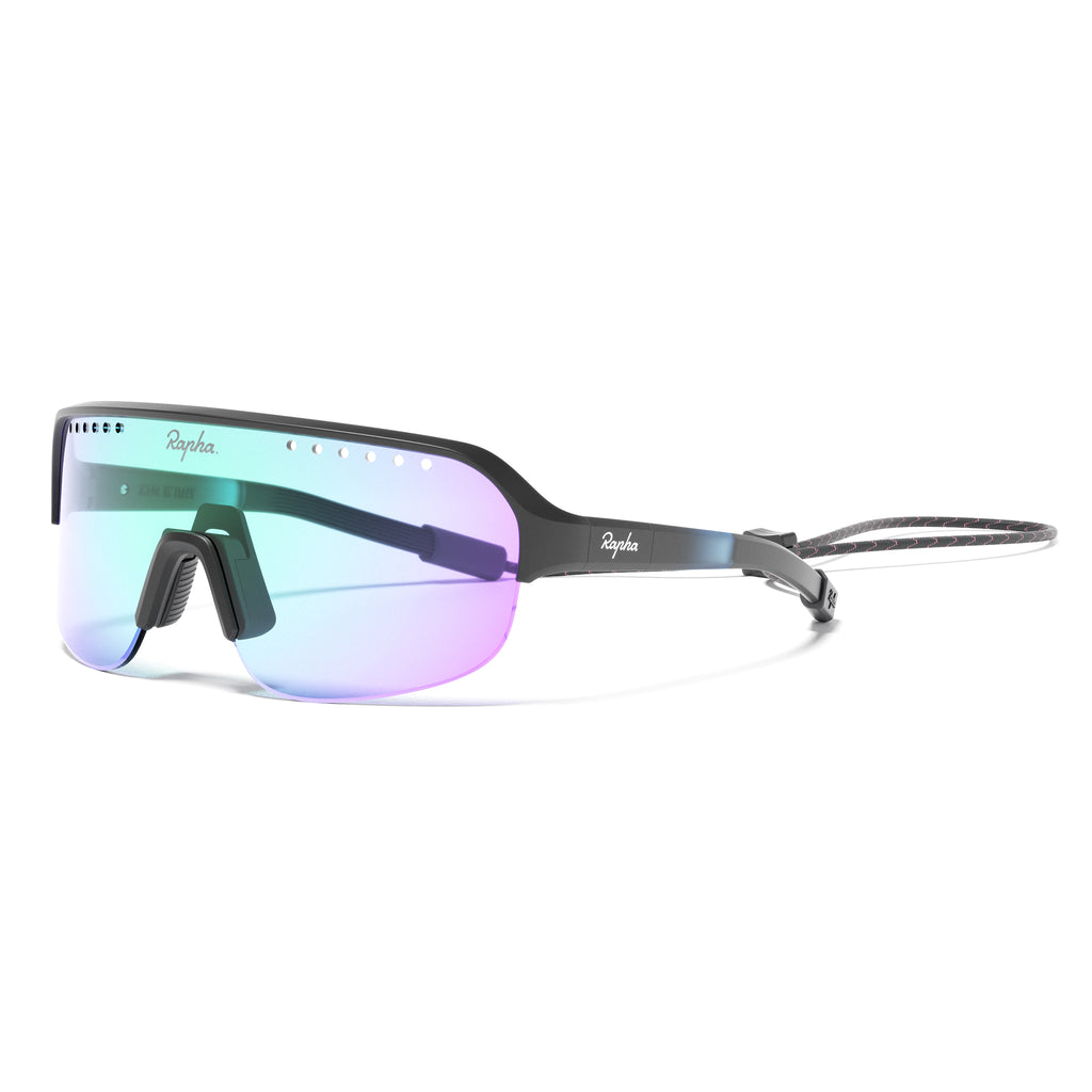 Rallar Glasses - Dark Navy/Purple Green Lens