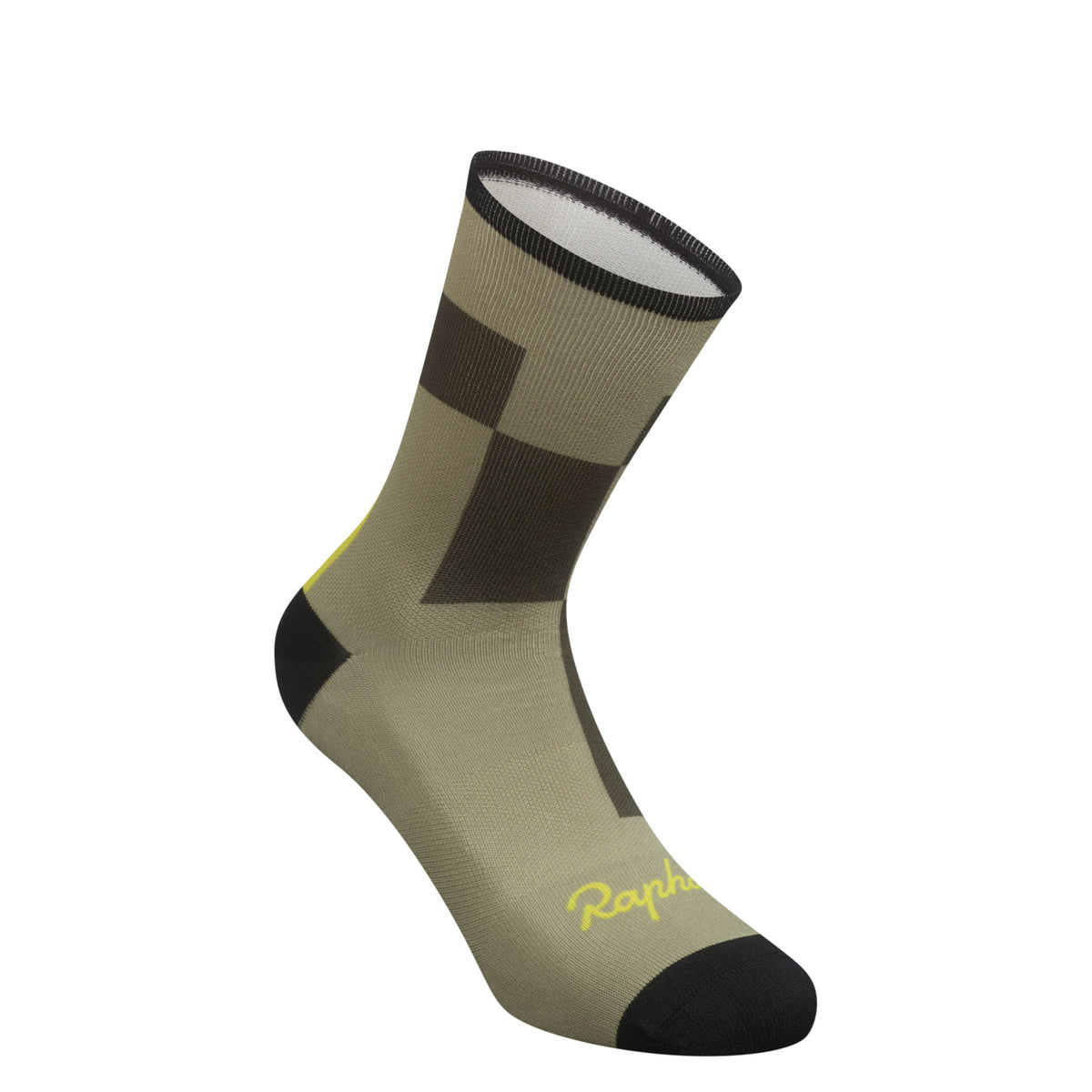 Graphic Socks - Gecko Yellow/Deep Olive Green