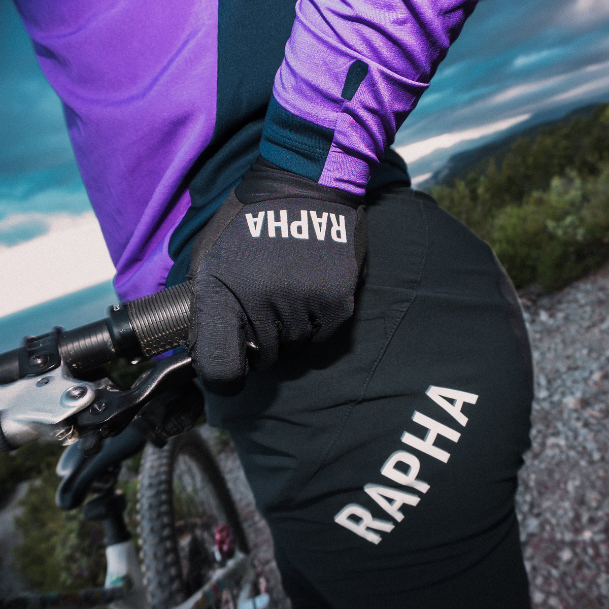 Trail Finale Gloves - Black/White