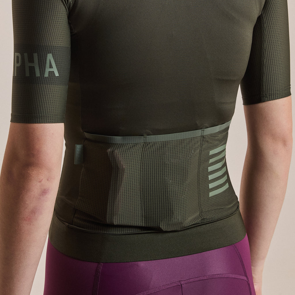 Women's Pro Team Jersey II - Bottle Green/Ivy