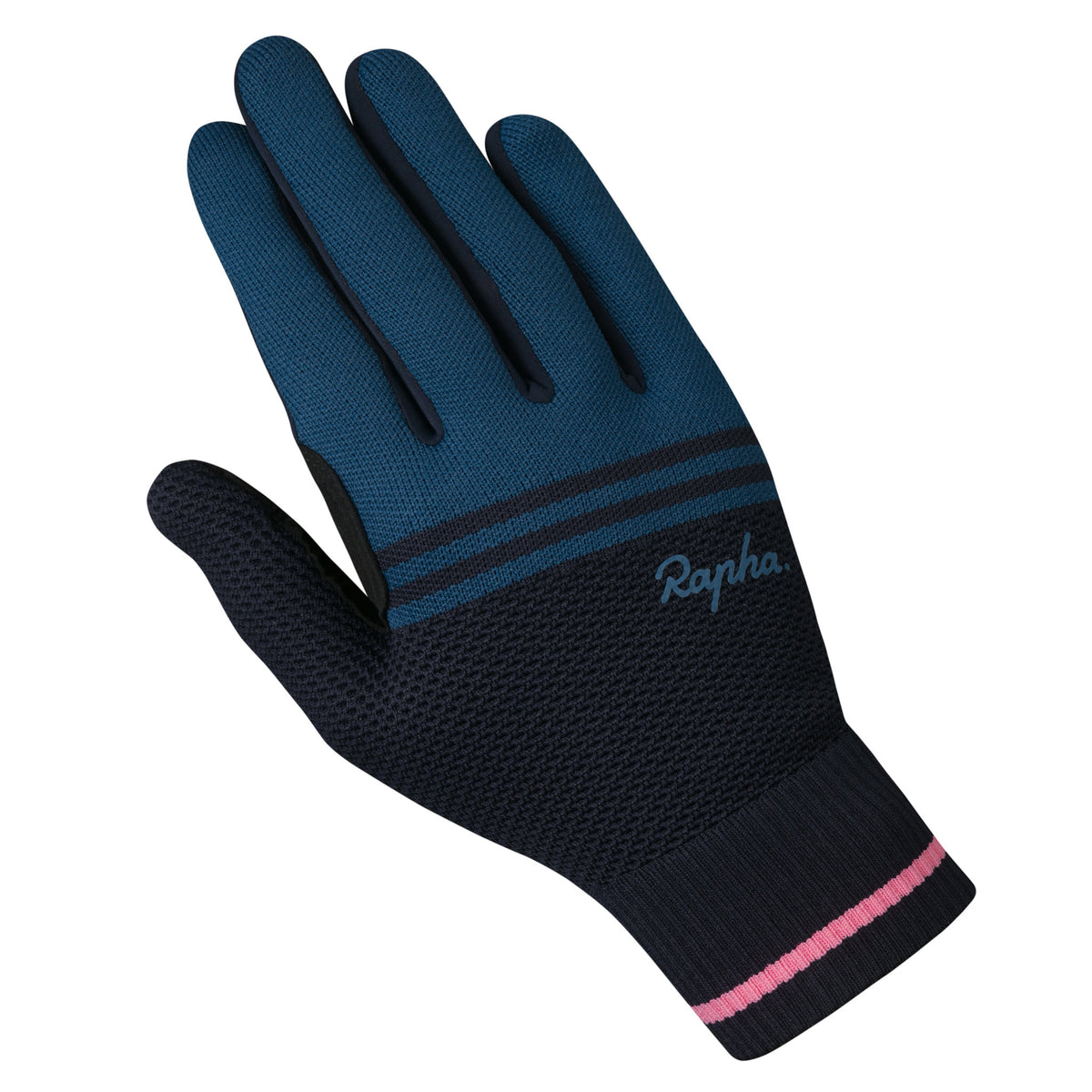Merino Gloves - Dark Navy/Teal