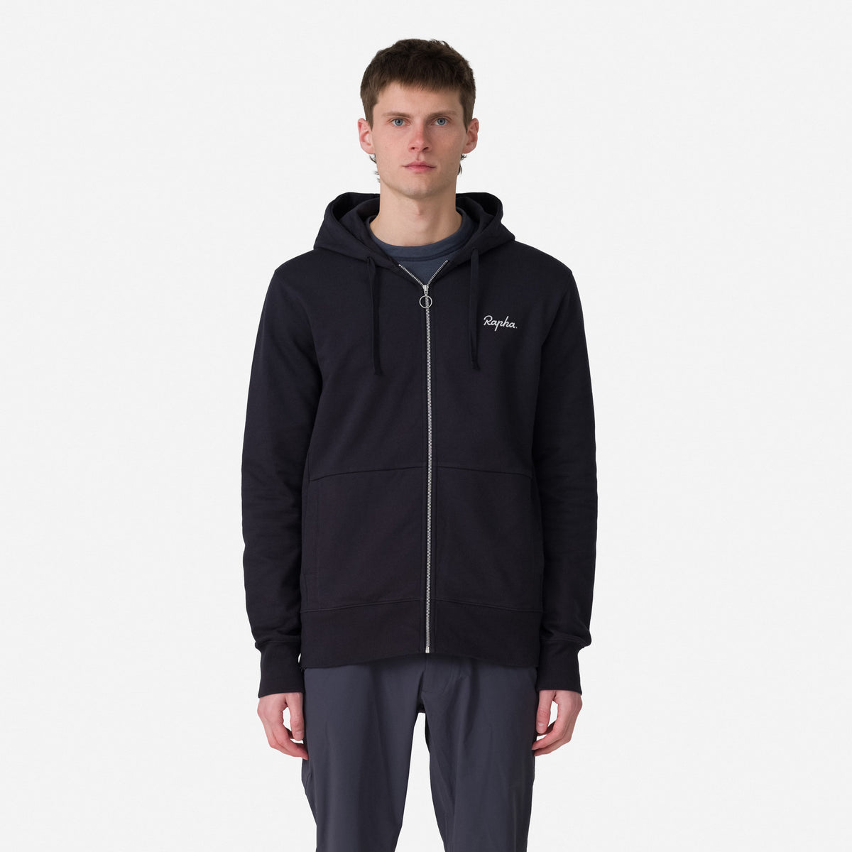 Men's Logo Hoodie - Black/White