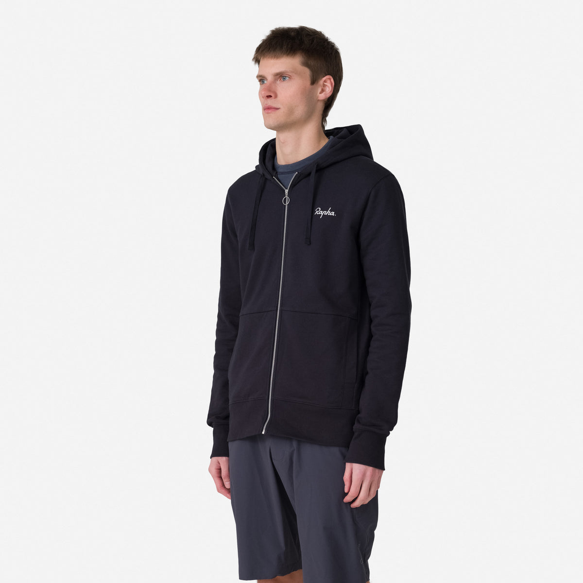 Men's Logo Hoodie - Black/White