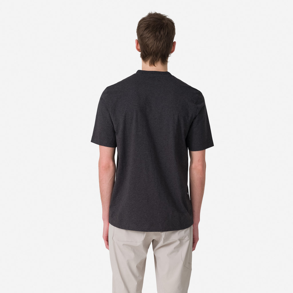 Men's Logo Pocket T-Shirt - Charcoal Marl/Black