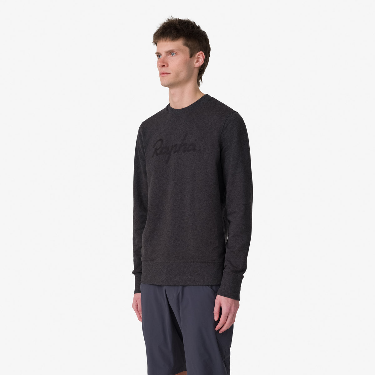 Men's Logo Sweatshirt - Charcoal Marl/Black