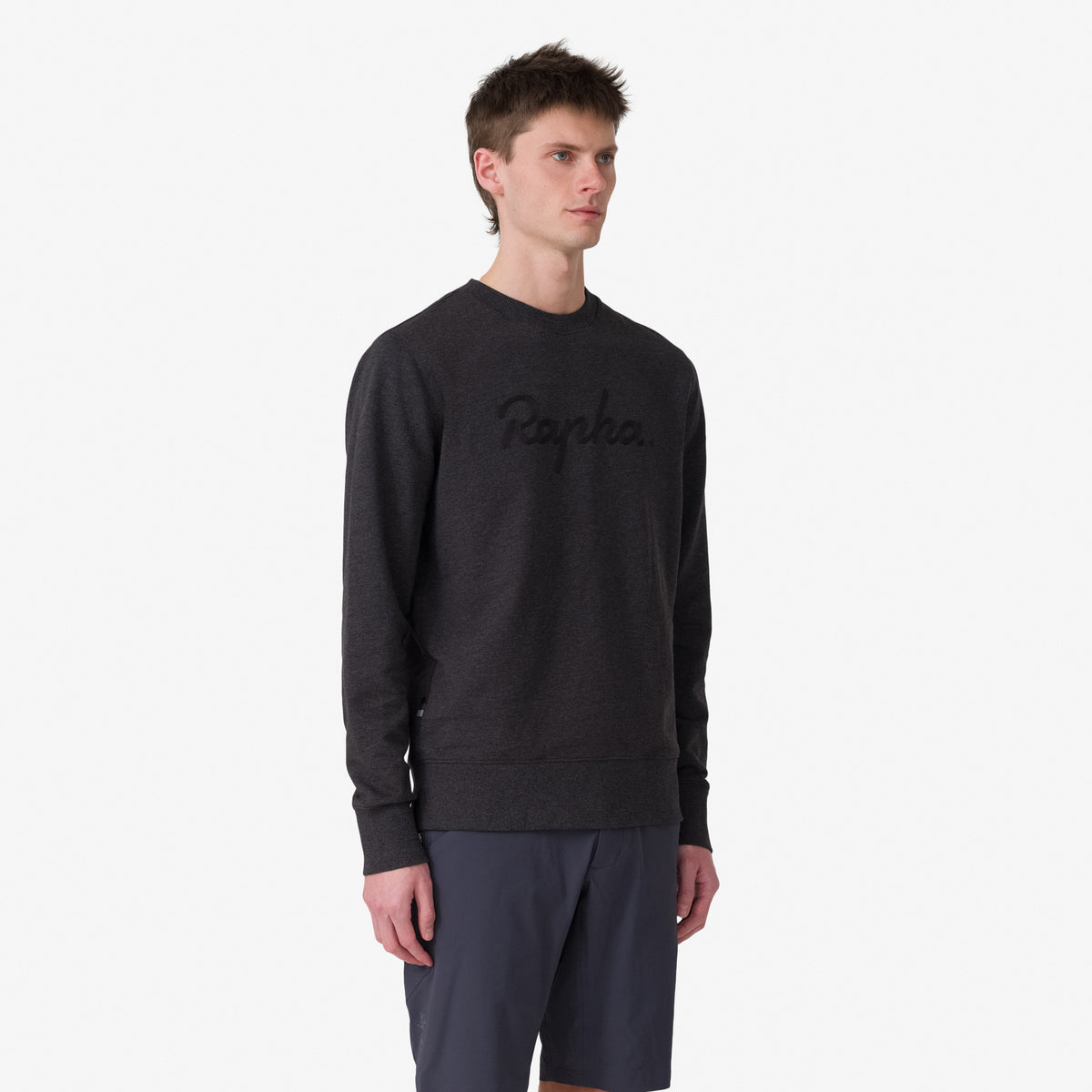 Men's Logo Sweatshirt - Charcoal Marl/Black