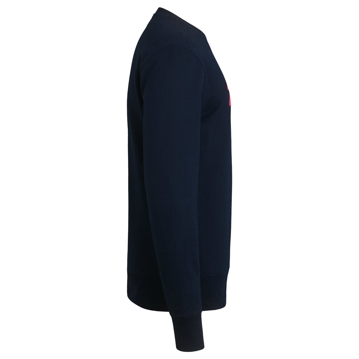 Men's Logo Sweatshirt - Dark Navy/Hi-Vis Pink