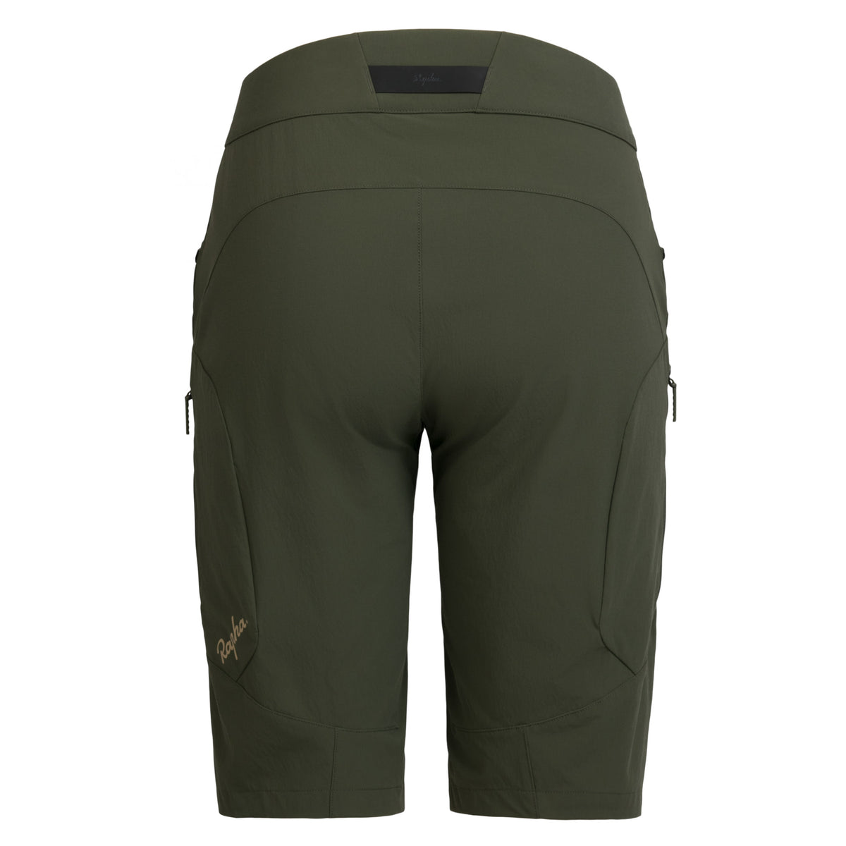 Women's Trail Cargo Shorts - Dark Green/Tan