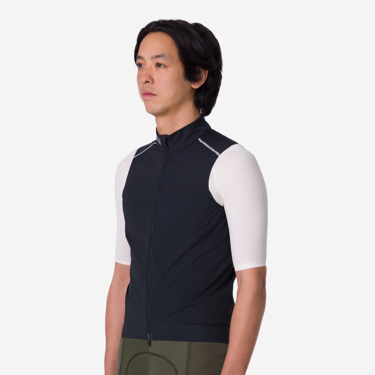 Men's Pro Team Gilet II - Black/Silver Reflective
