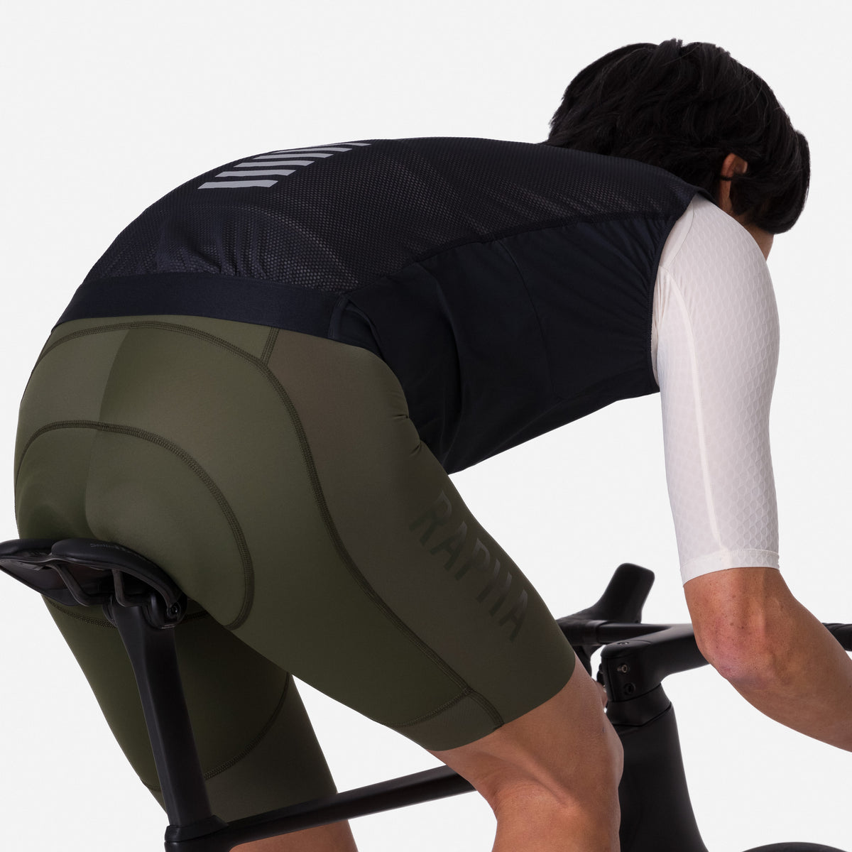 Men's Pro Team Gilet II - Black/Silver Reflective