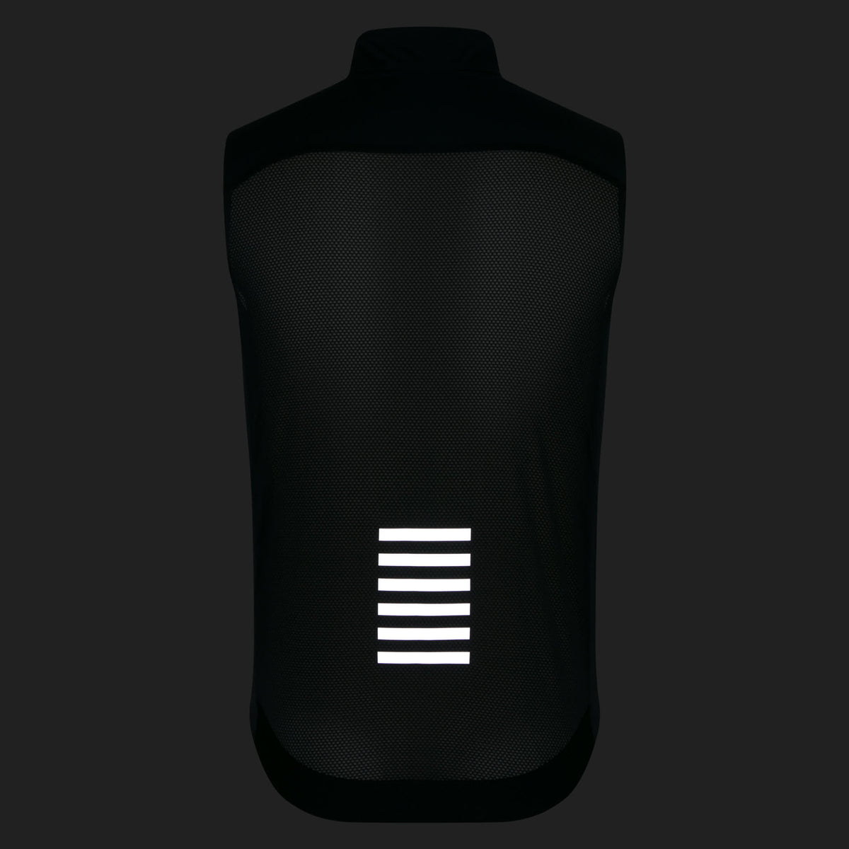 Men's Pro Team Gilet II - Black/Silver Reflective