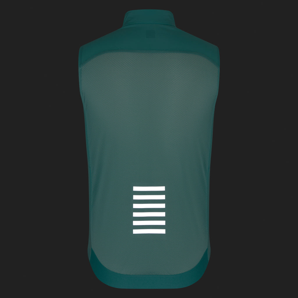 Men's Pro Team Gilet II - Lagoon/Silver Reflective