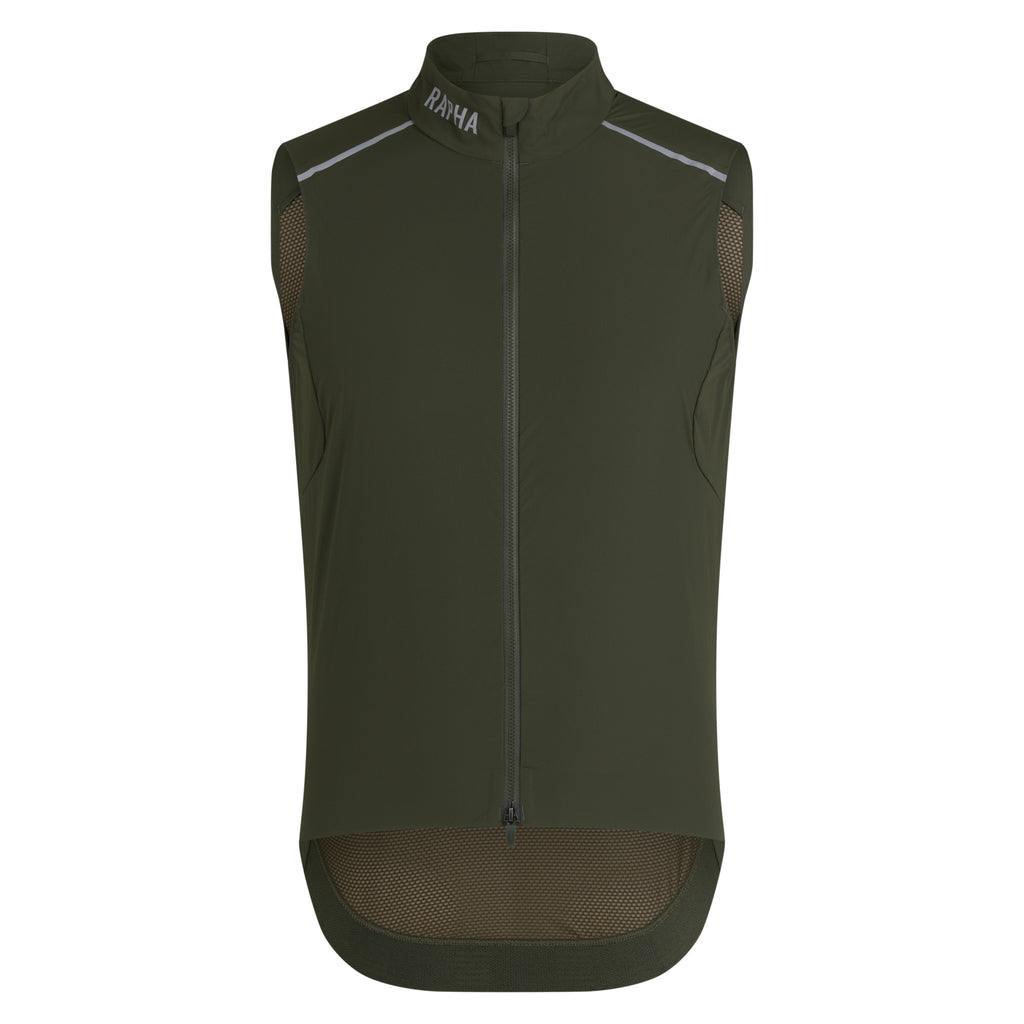 Men's Pro Team Gilet II - Dark Green/Silver Reflective