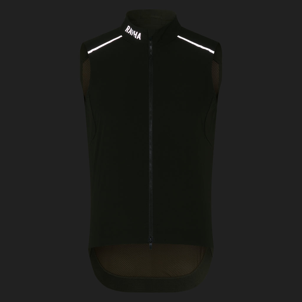 Men's Pro Team Gilet II - Dark Green/Silver Reflective