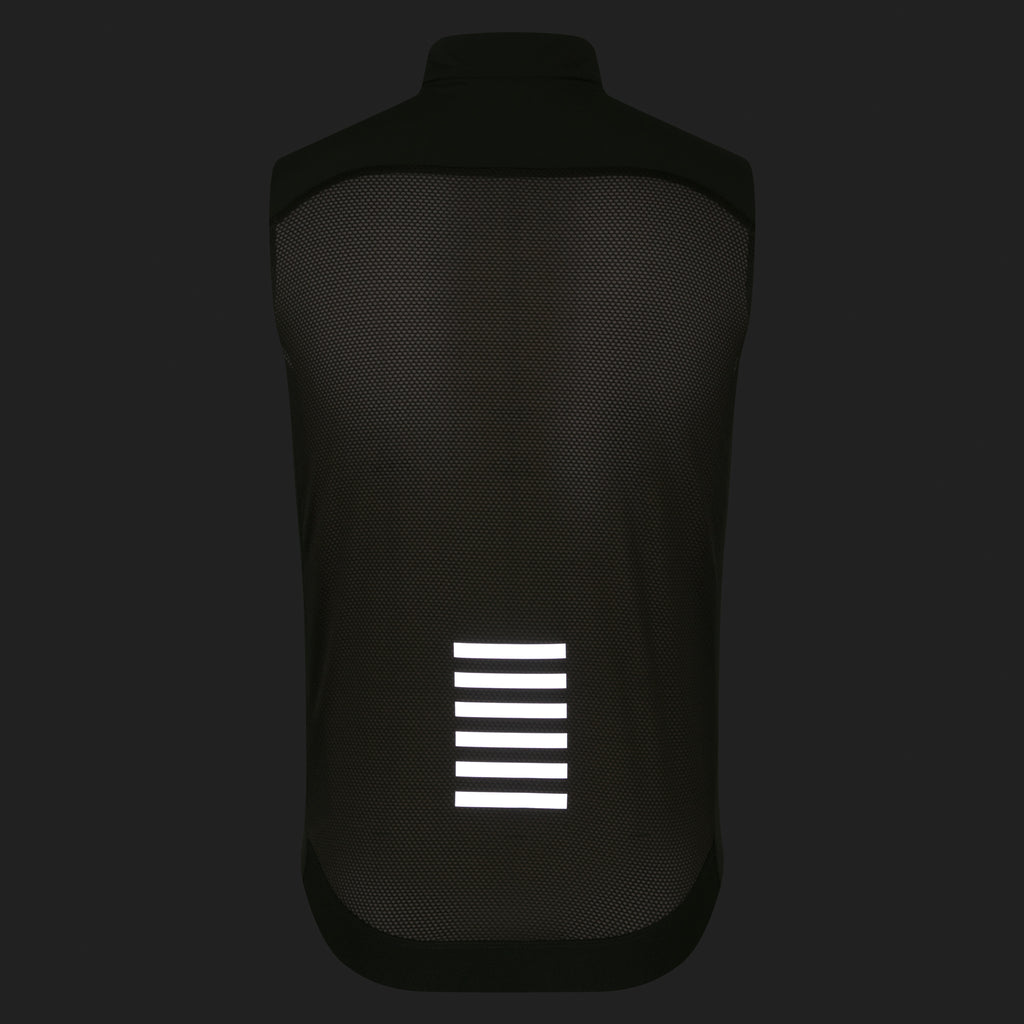 Men's Pro Team Gilet II - Dark Green/Silver Reflective