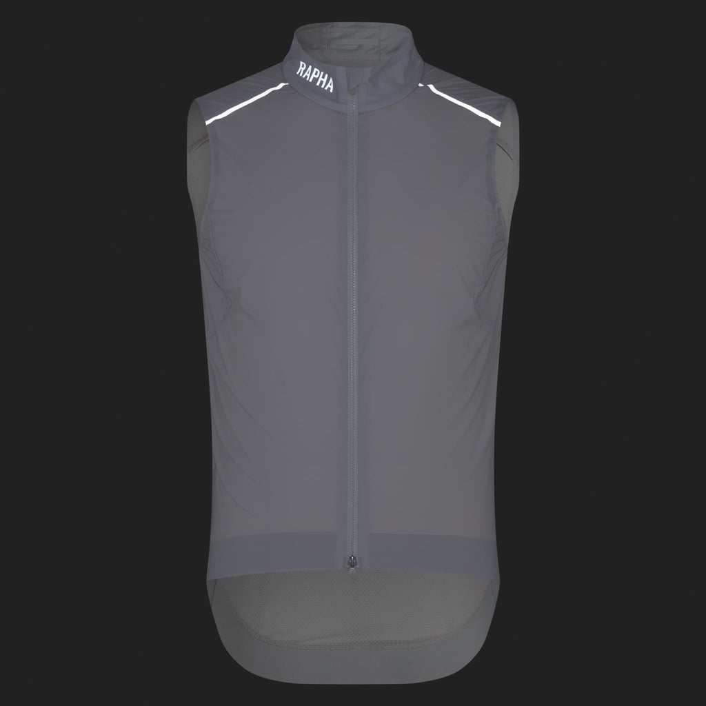 Men's Pro Team Gilet II - Silver/White