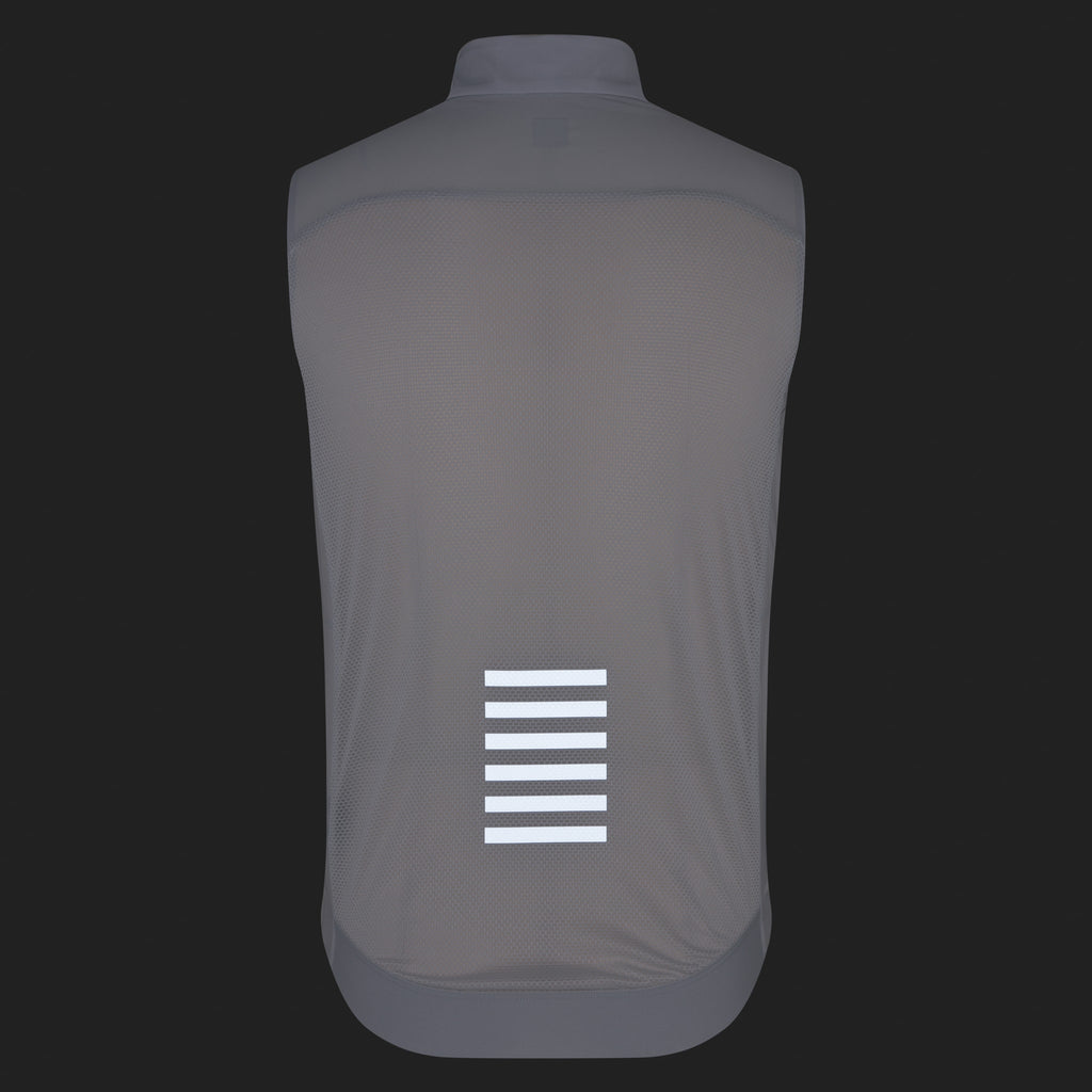 Men's Pro Team Gilet II - Silver/White