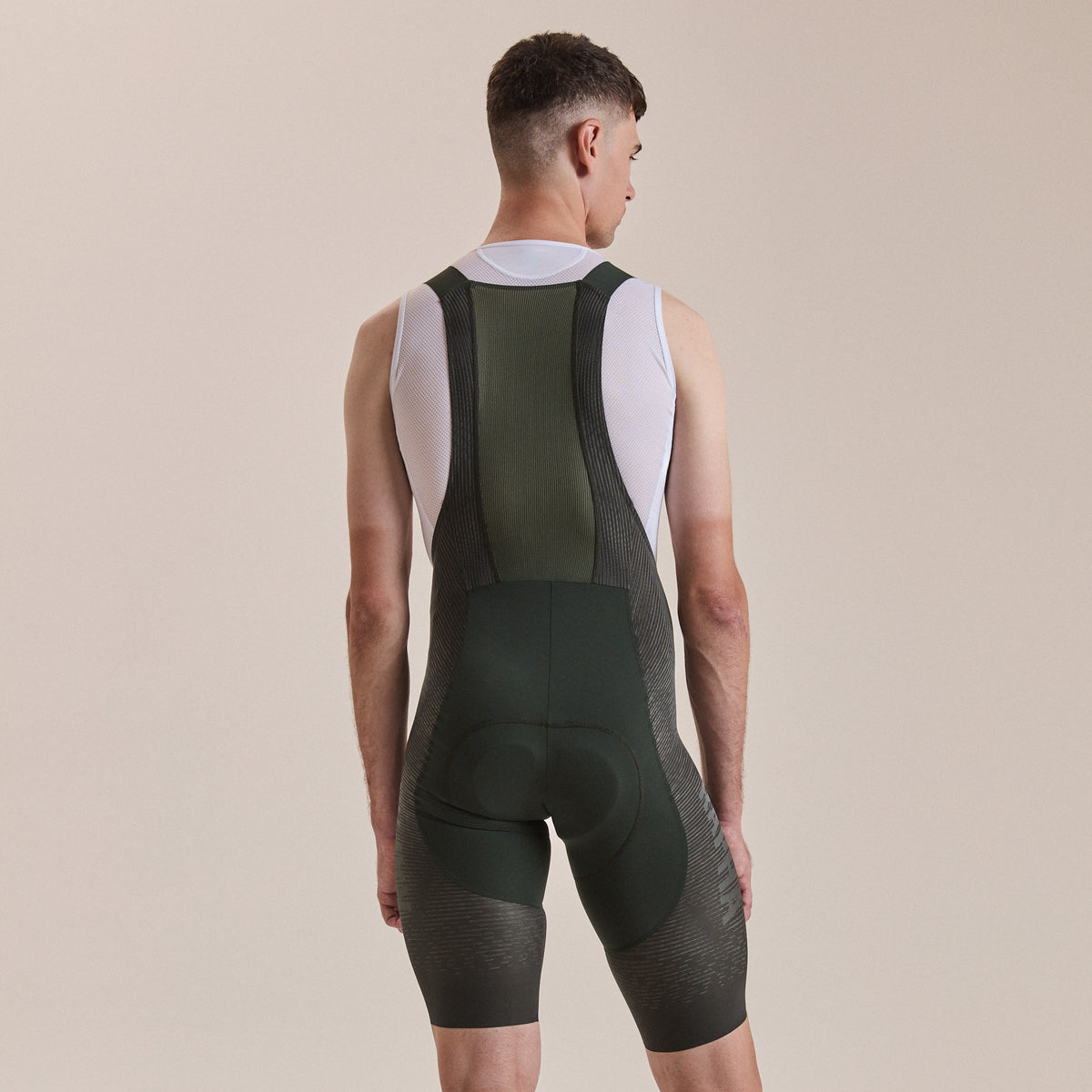 Men's Pro Team Powerweave Bib Shorts - Bottle Green/Laurel