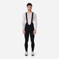 Men's Pro Team Winter Tights with Pad II - Black/Black