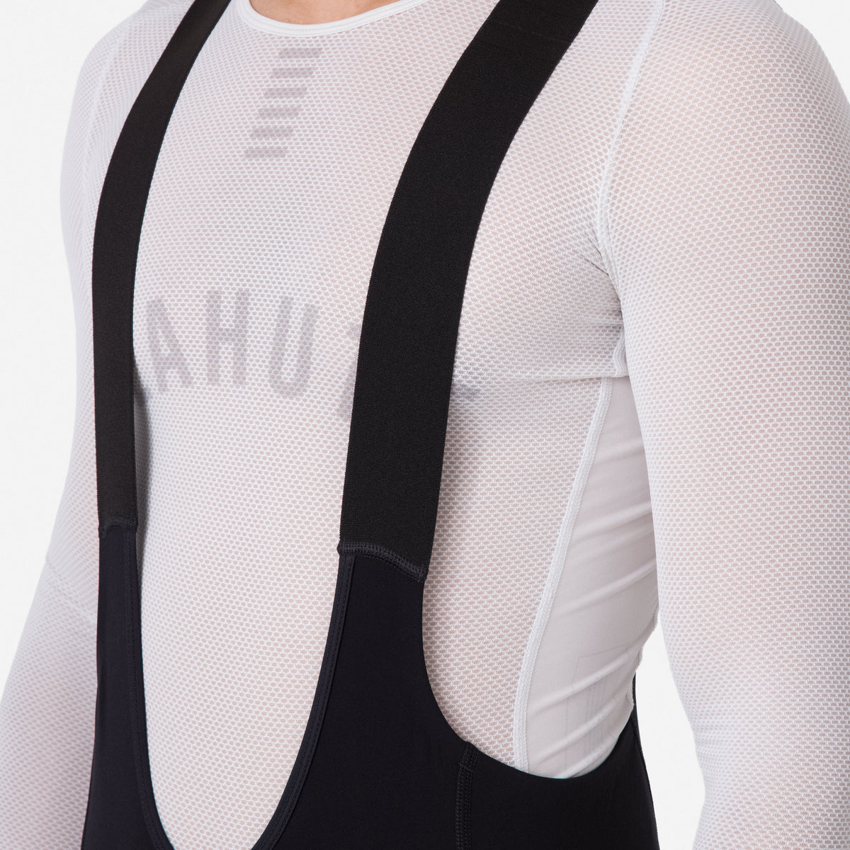 Men's Pro Team Winter Tights with Pad II - Black/Black