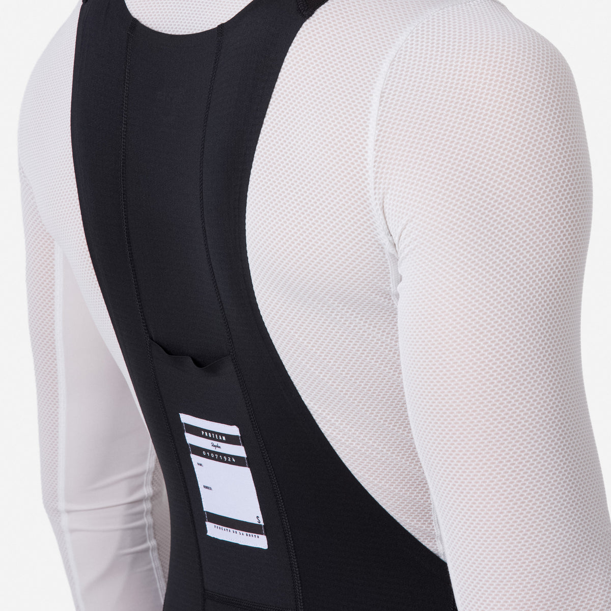 Men's Pro Team Winter Tights with Pad II - Black/Black