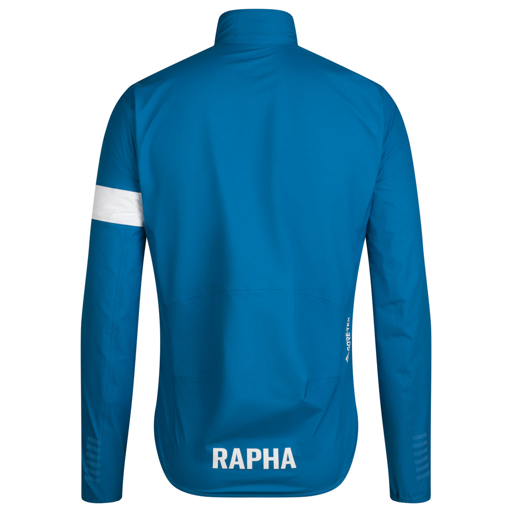 Men's Pro Team GORE-TEX Rain Jacket - Petrol Blue/White