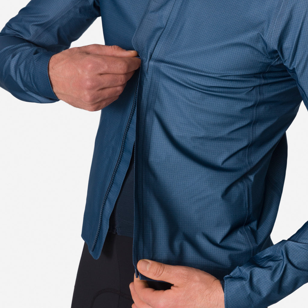 Men's Pro Team Gore-Tex Lightweight Rain Jacket - Titan/White