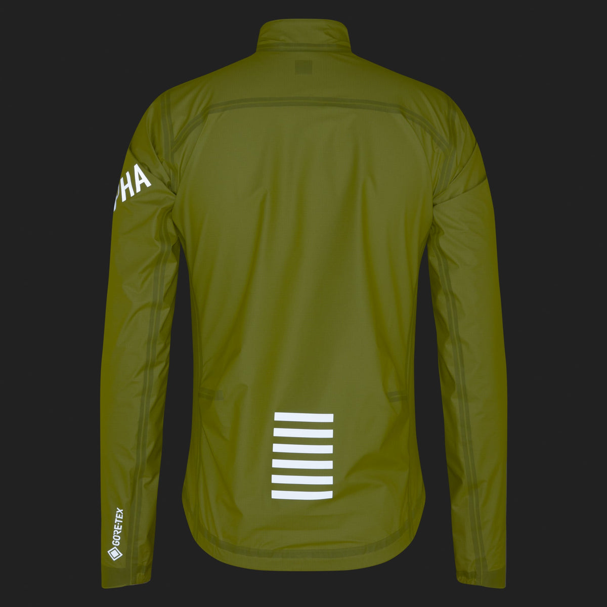 Men's Pro Team Gore-Tex Lightweight Rain Jacket - Chartreuse/White