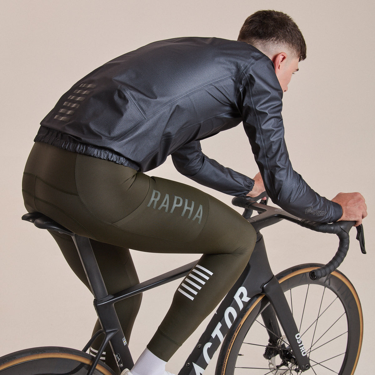 Men's Pro Team Gore-Tex LW Rain Jacket II - Black/Black