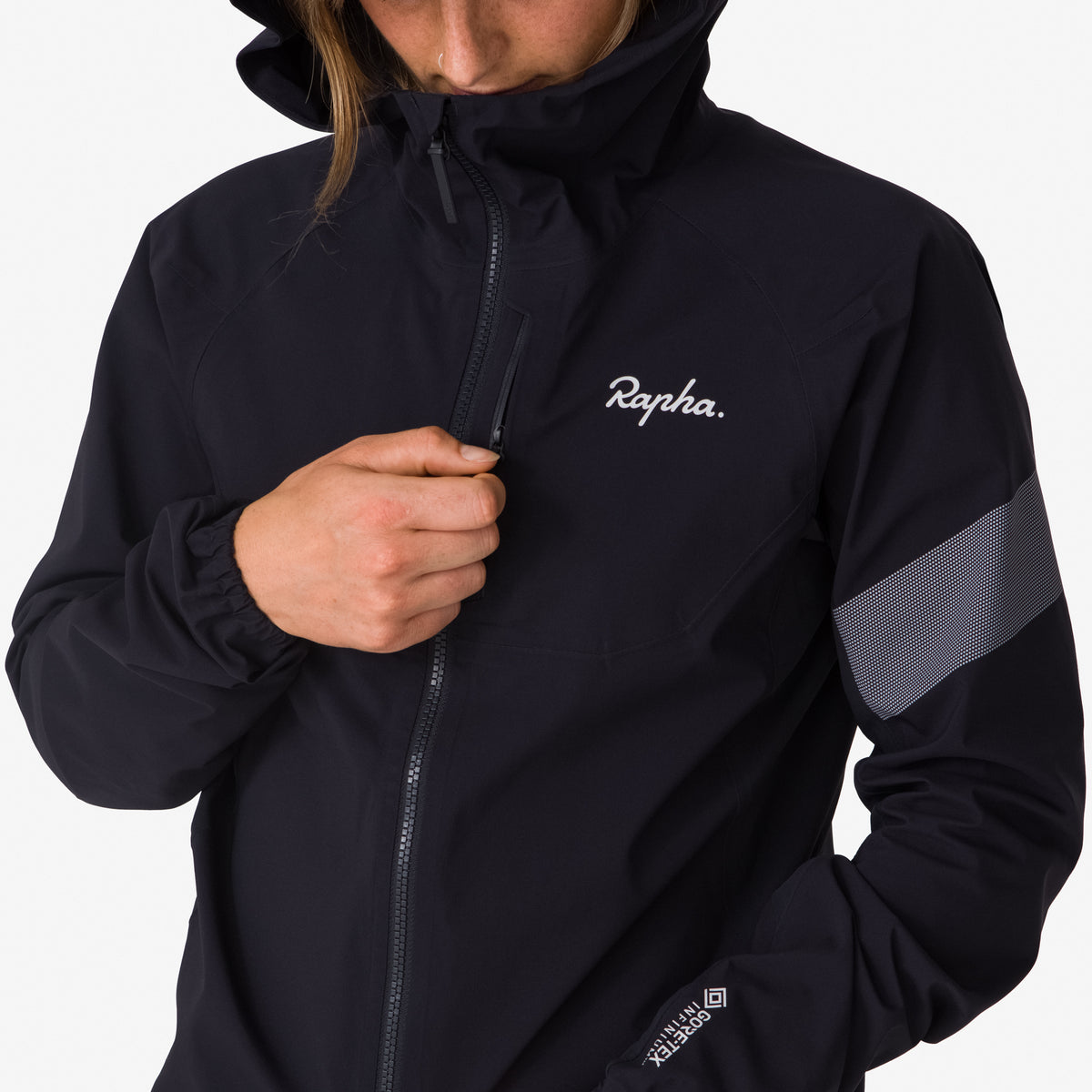 Women's Trail GORE-TEX Infinium Jacket - Black/Light Grey