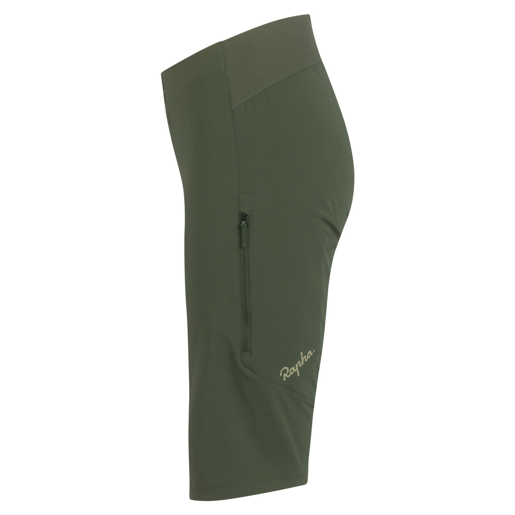 Women's Trail Fast & Light Shorts - Deep Olive Green/Olive Green