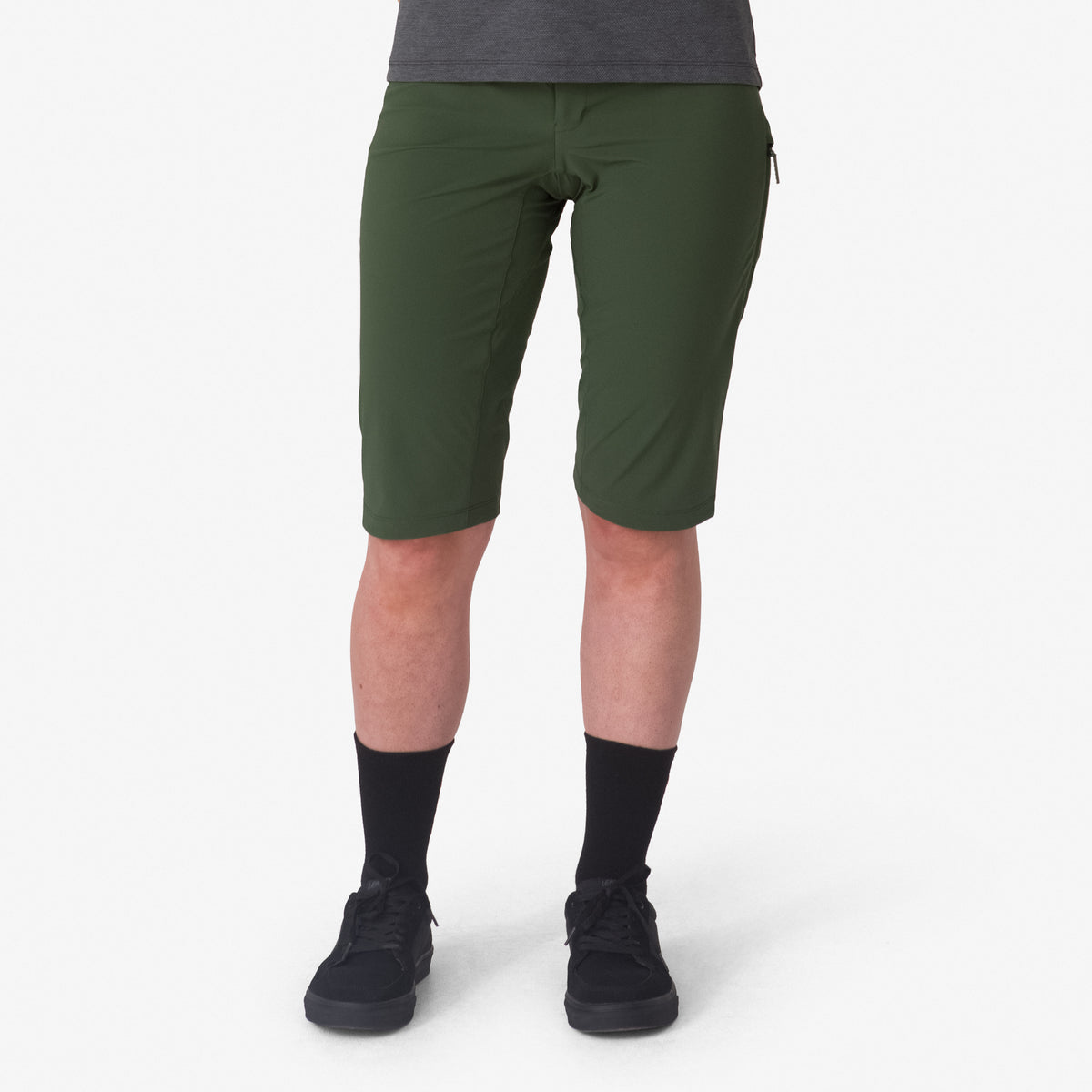 Women's Trail Fast & Light Shorts - Deep Olive Green/Olive Green