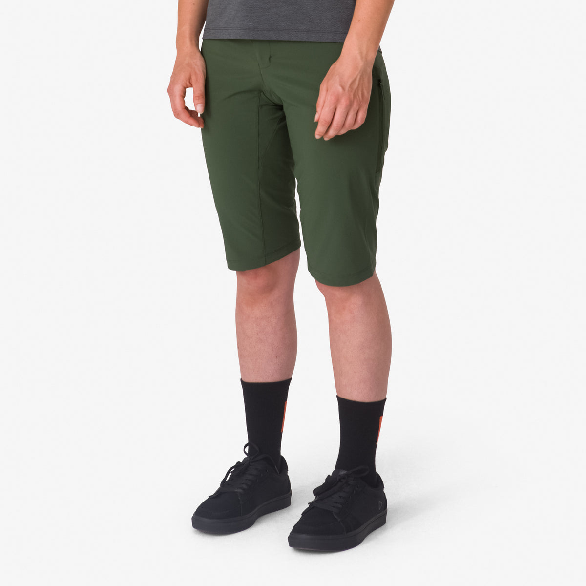 Women's Trail Fast & Light Shorts - Deep Olive Green/Olive Green
