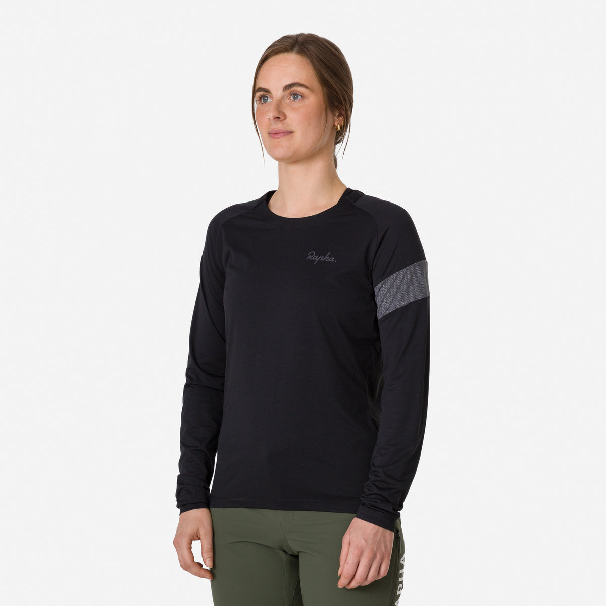 Women's Trail Long Sleeve Technical T-shirt - Black/Grey