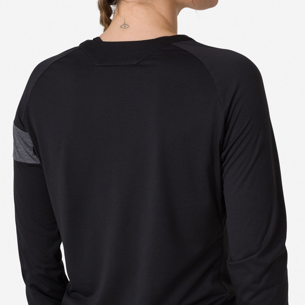 Women's Trail Long Sleeve Technical T-shirt - Black/Grey