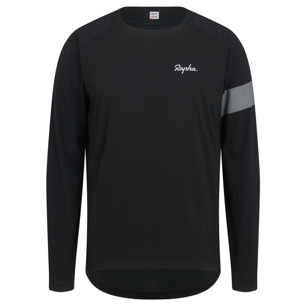 Men's Trail Windblock Jersey - Black/Light Grey