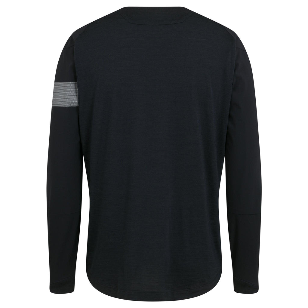 Men's Trail Windblock Jersey - Black/Light Grey
