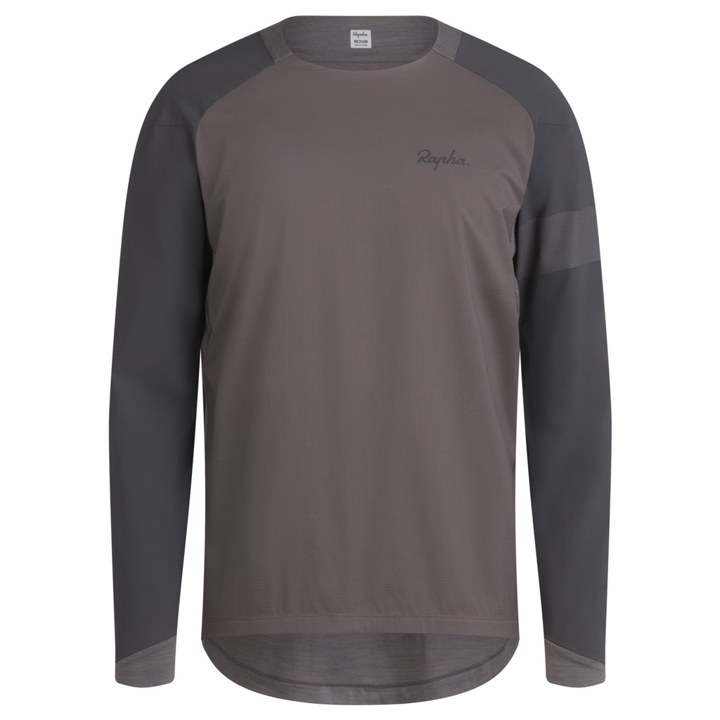 Men's Trail Windblock Jersey - Mushroom / Grey