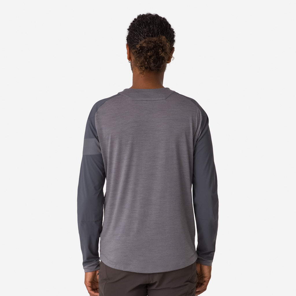 Men's Trail Windblock Jersey - Mushroom / Grey
